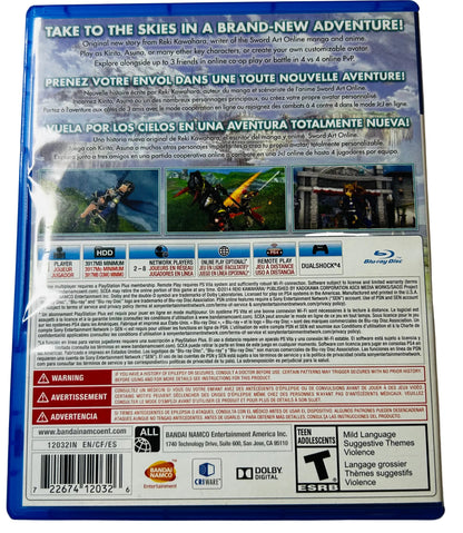 Sword Art Online: Lost Song - PlayStation 4 - Bandai Namco