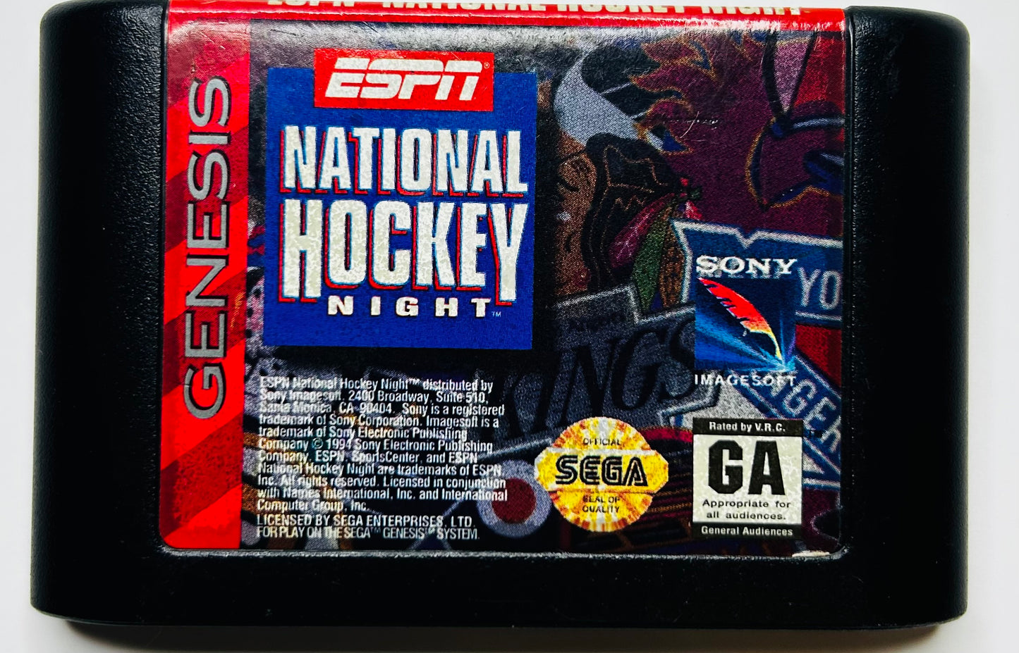 ESPN National Hockey Night - Sega Genesis - Sony Imagesoft