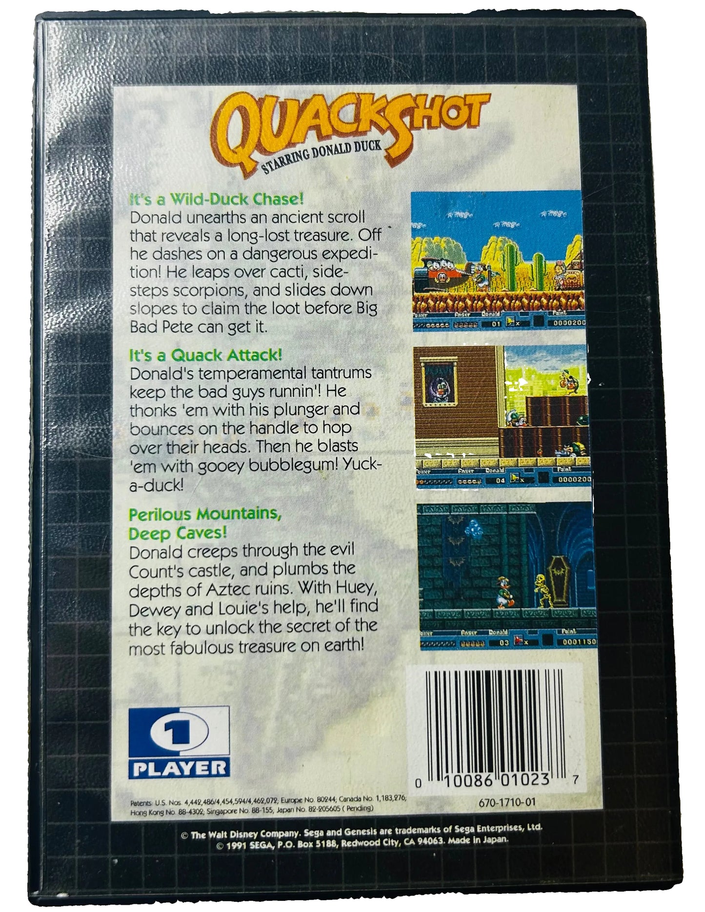 QuackShot: Starring Donald Duck - Sega Genesis - Sega