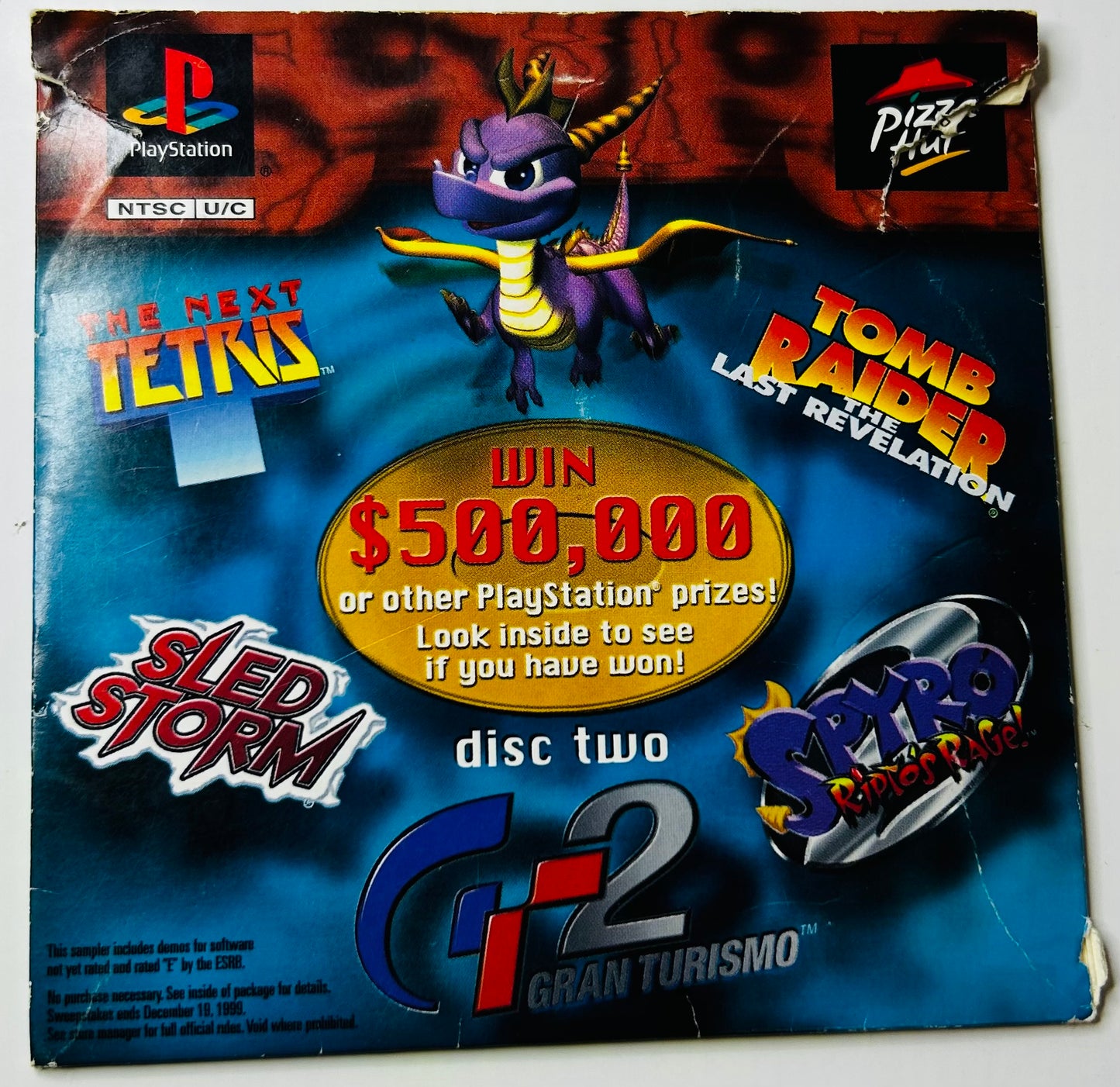 Pizza Hut Demo Disc 2 - PlayStation PS1 - Complete with Case