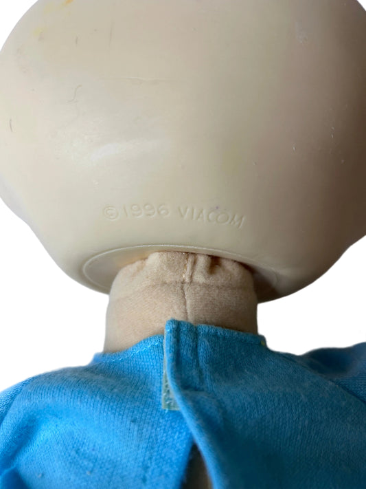 Rugrats Tommy Pickles Talking Plush Doll — Mattel/Viacom, Nickelodeon (1997), Light-Up Crayon, Tested & Working