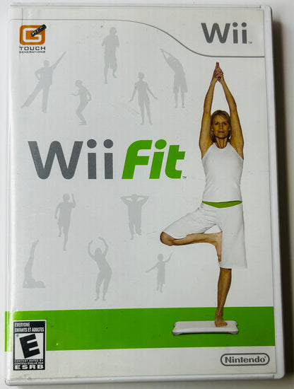 Wii Fit - Nintendo Wii (Game, Case & Manual - No Balance Board)