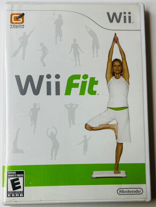 Wii Fit - Nintendo Wii (Game, Case & Manual - No Balance Board)