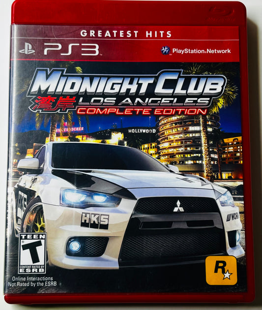 Midnight Club: Los Angeles Complete Edition Greatest Hits CIB - PS3 (Rockstar Games, 2008)