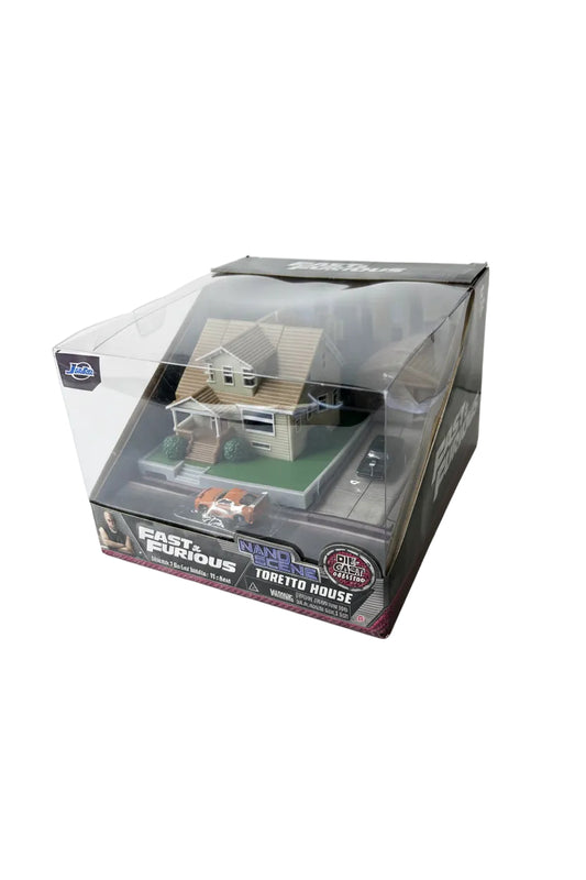 Jada Toys Nano Scene - Fast & Furious Toretto House Die-Cast Playset, New Sealed