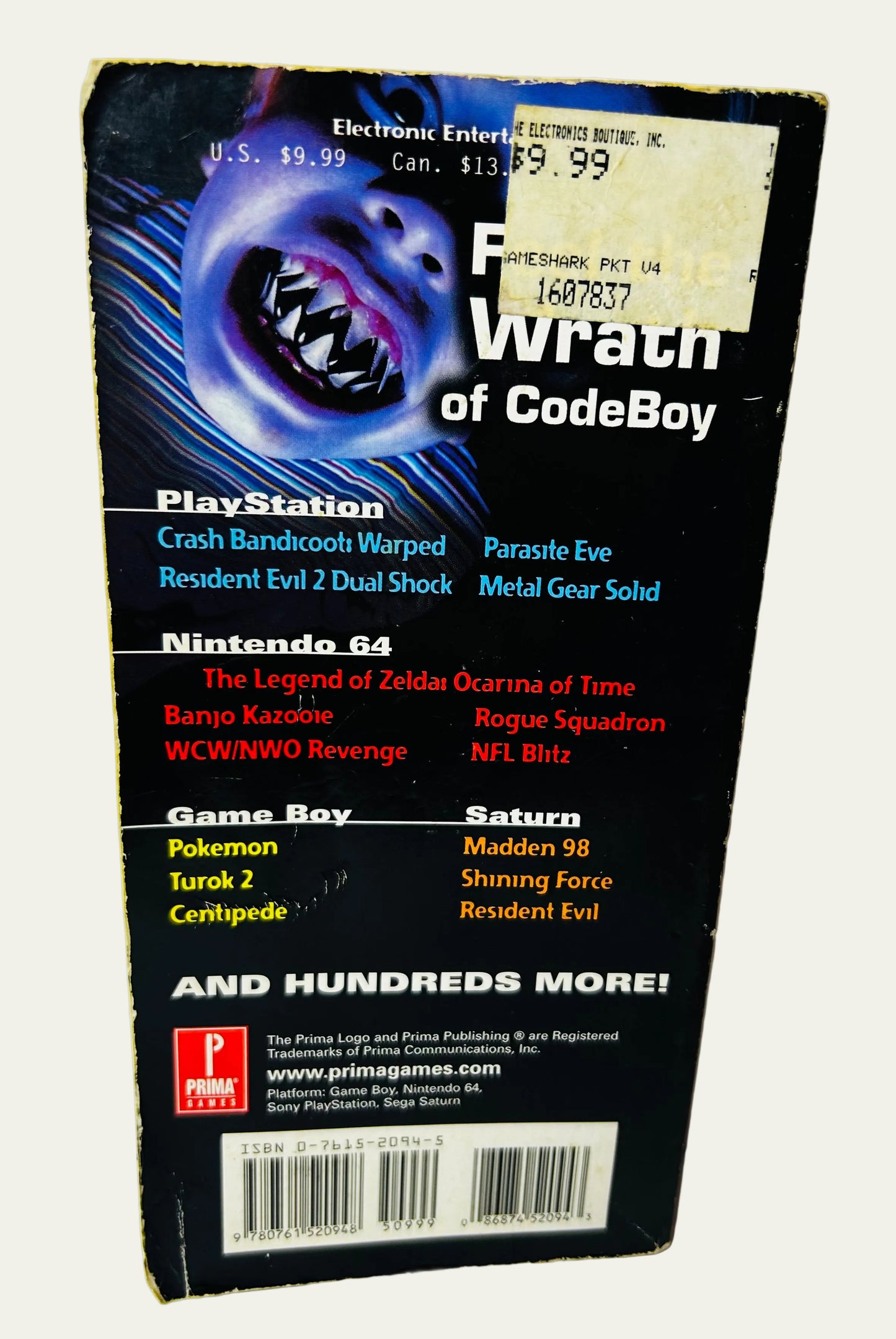 1999 Prima's Authorized GameShark Pocket Power Guide: The Wrath of CodeBoy, Book