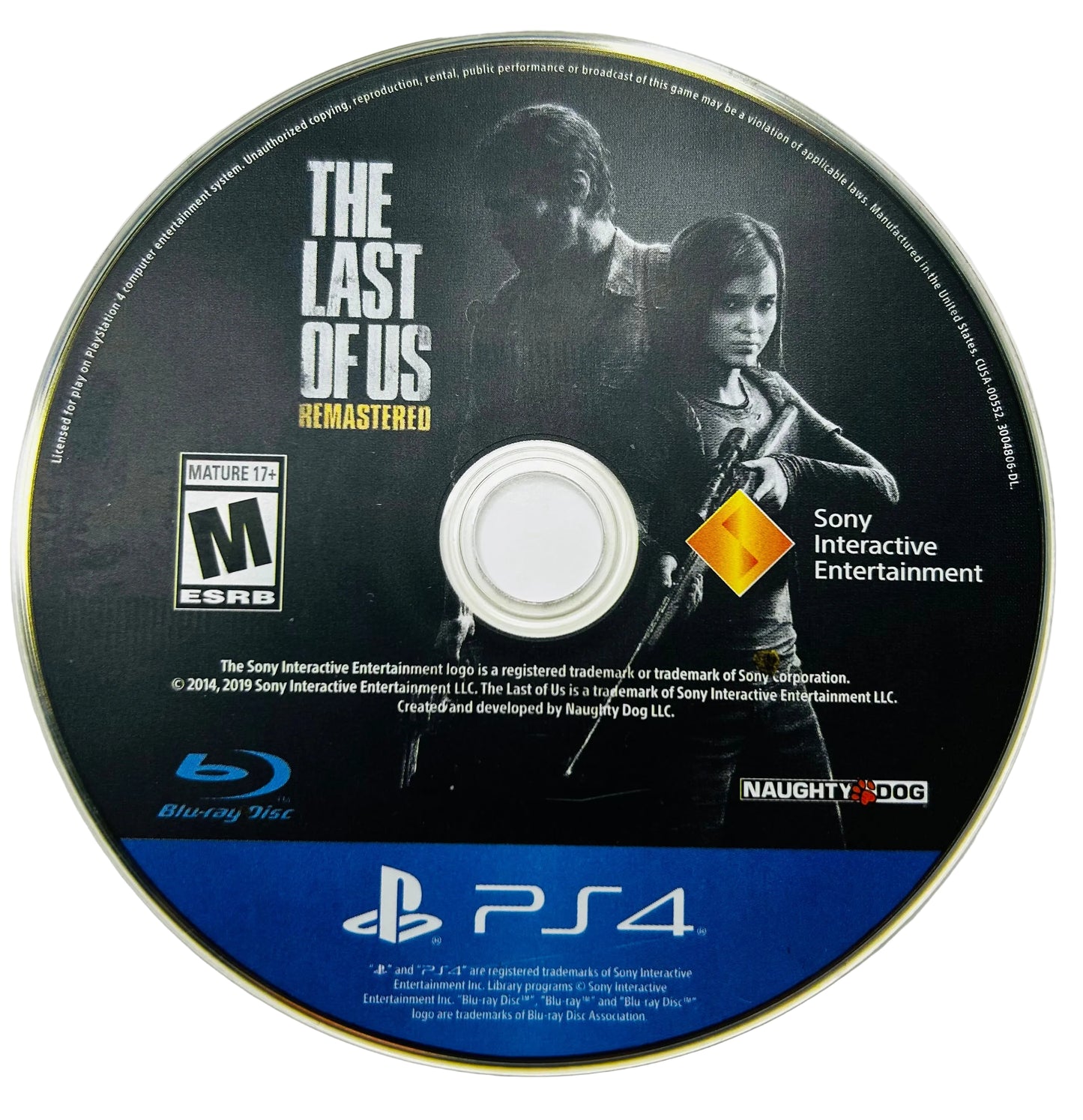 The Last of Us Remastered - PlayStation 4 PS4 - Disc Only