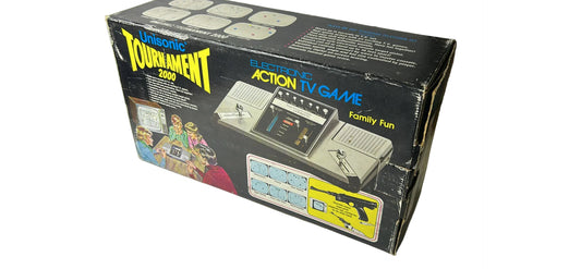 Unisonic Tournament 2000 Electronic Action TV Game – CIB with Light Gun / Late 1970s Pong-Era Dedicated Console