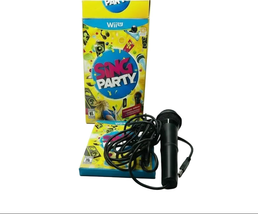 Sing Party Microphone Bundle - Wii U - Nintendo Party Game with USB Mic