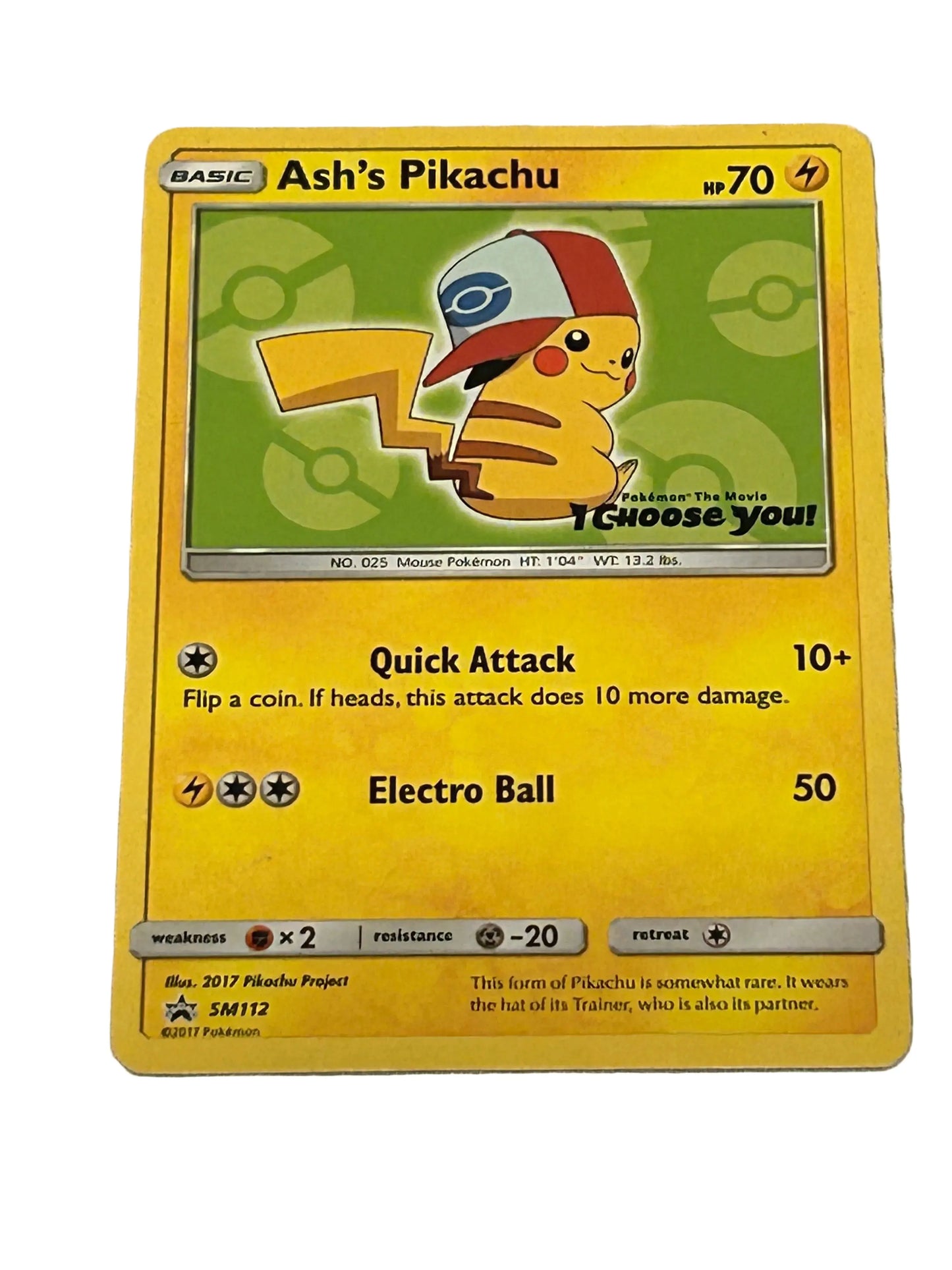 Ash's Pikachu Promo Card Set — SM109, SM111, SM112, SM114 | Pokémon I Choose You! (2017)
