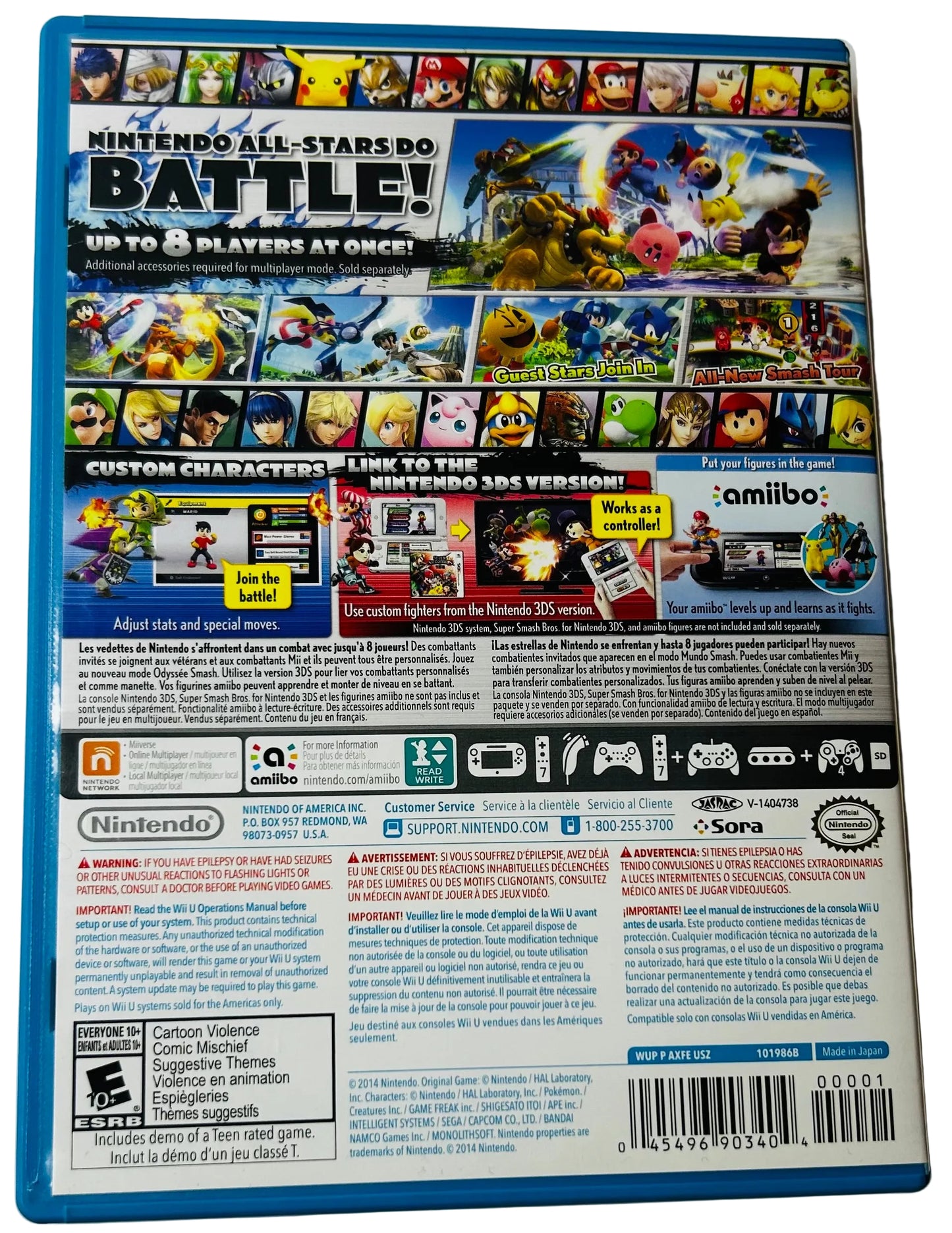 Super Smash Bros. for Wii U - Complete in Box (CIB) - Nintendo First-Party Fighter