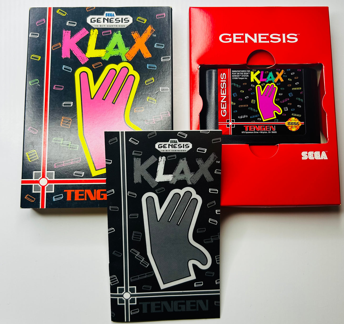 Klax - Sega Genesis - Tengen - Complete in Box