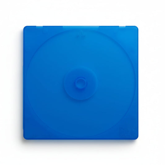 DISC Brand Hard Shell Disc Case - Blue - Single CD/DVD/Game Storage