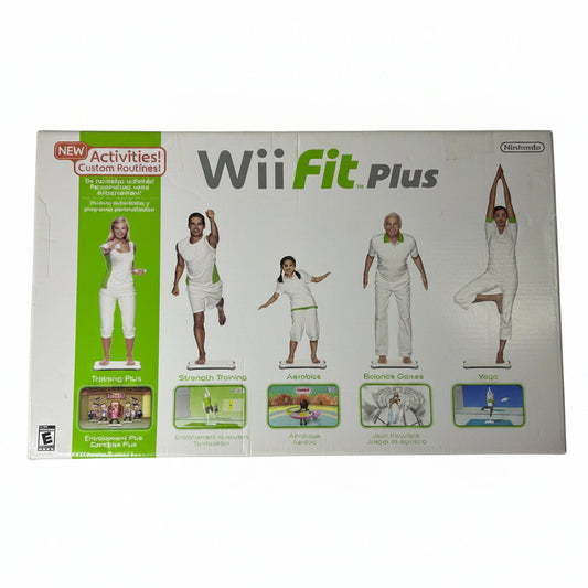 Wii Fit Plus + Balance Board Bundle - Nintendo Wii (CIB w/ Free Case)