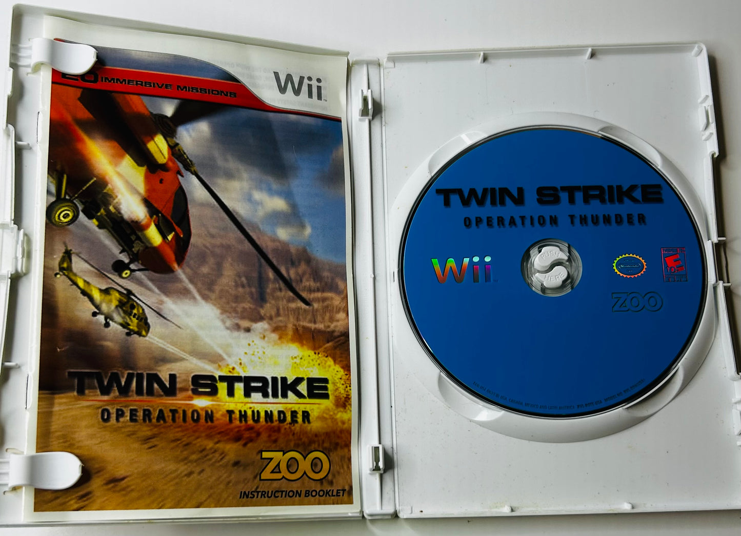 Twin Strike: Operation Thunder — Nintendo Wii | Oxygen Games, Helicopter Combat Shooter