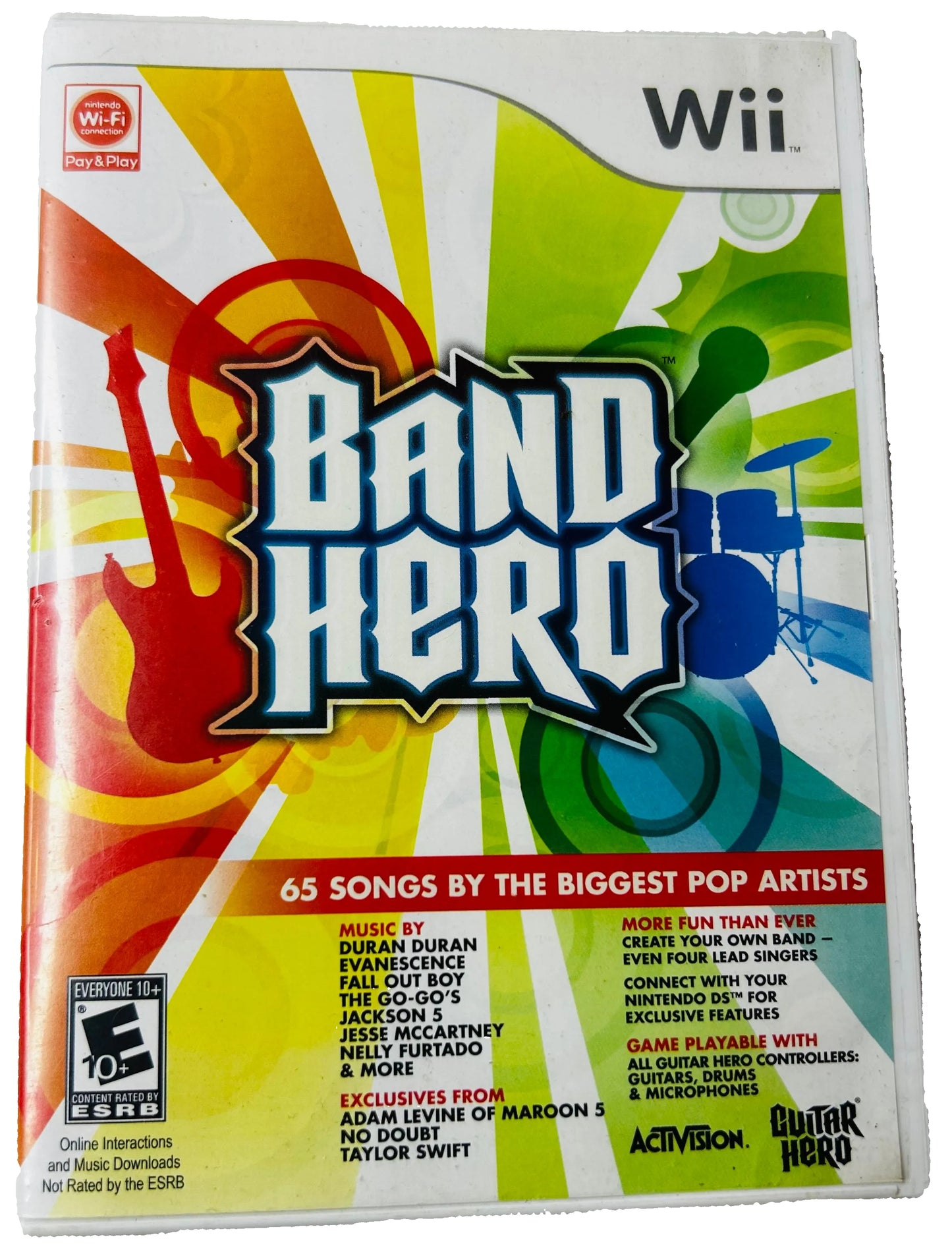 Band Hero (Nintendo Wii) - Activision Music Rhythm Game CIB