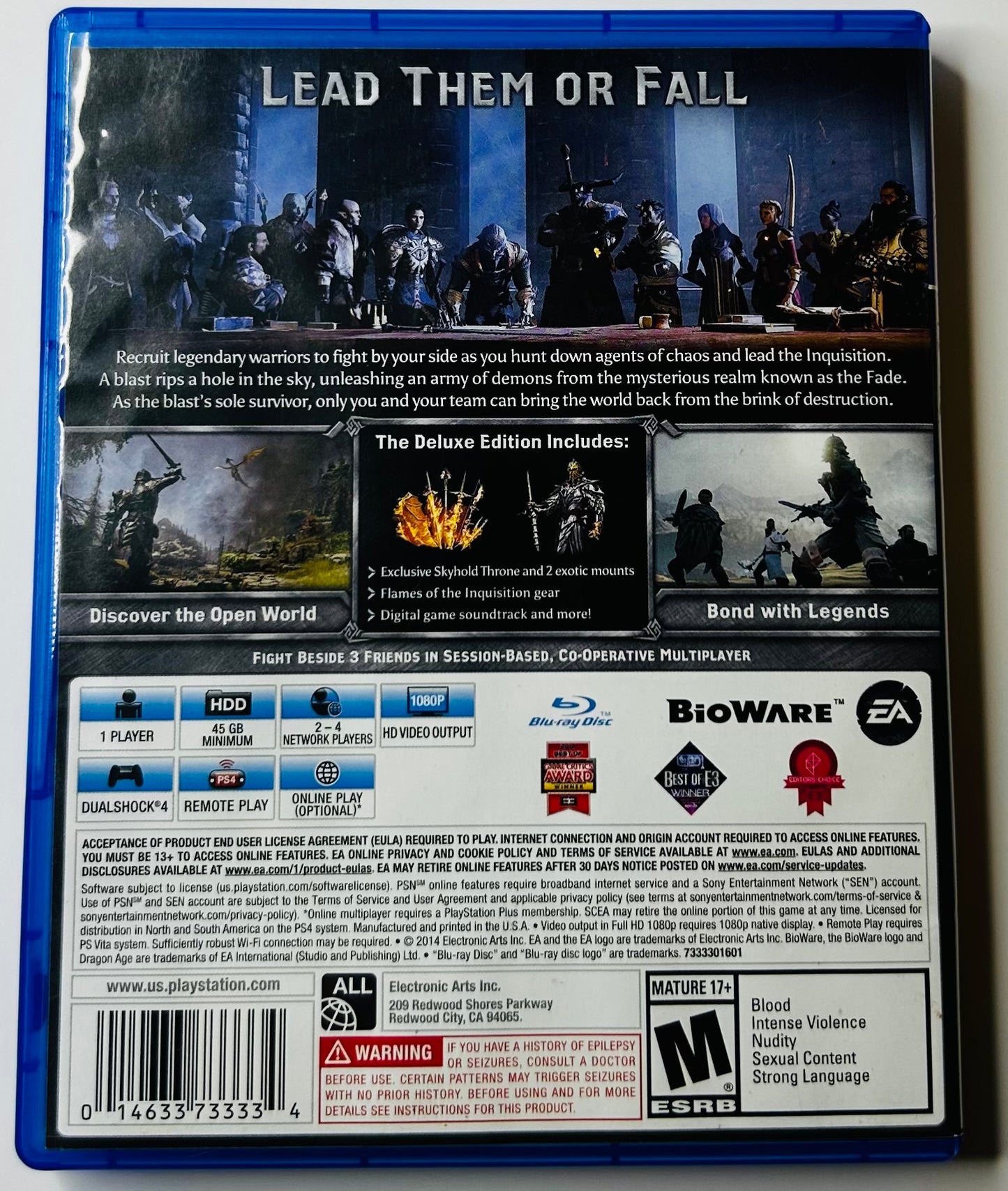 Dragon Age: Inquisition Deluxe Edition CIB - PlayStation 4 - BioWare
