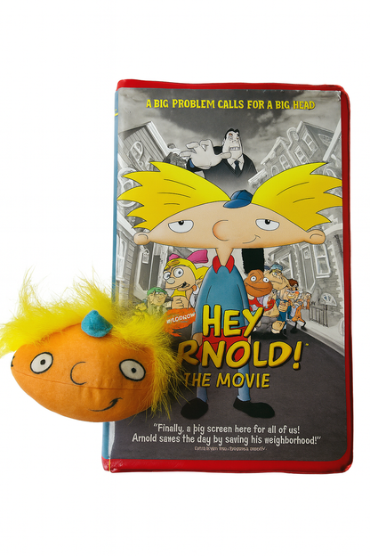 Hey Arnold! The Movie VHS + Arnold Plush Bundle - Nickelodeon 90s Collectible Set