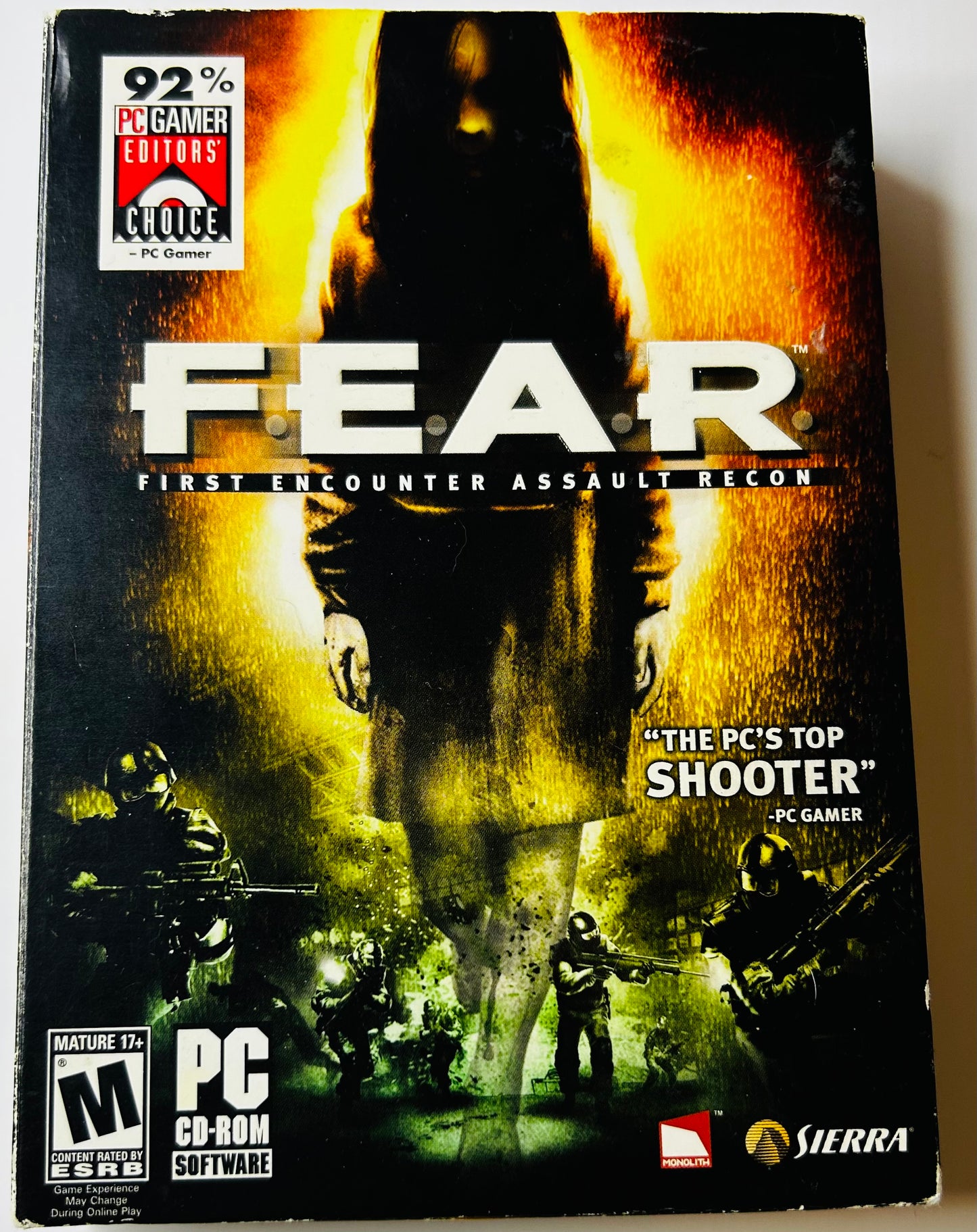 F.E.A.R. (First Encounter Assault Recon) CIB - PC (Sierra, Monolith Productions, 2005)