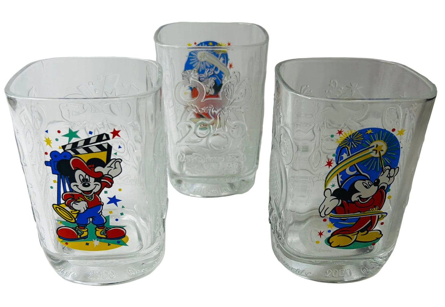 2000 McDonald's Walt Disney World Mickey Mouse wizard Cup - Set of 3