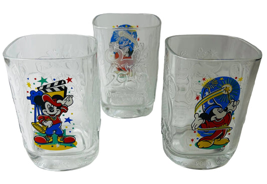 2000 McDonald's Walt Disney World Mickey Mouse wizard Cup - Set of 3