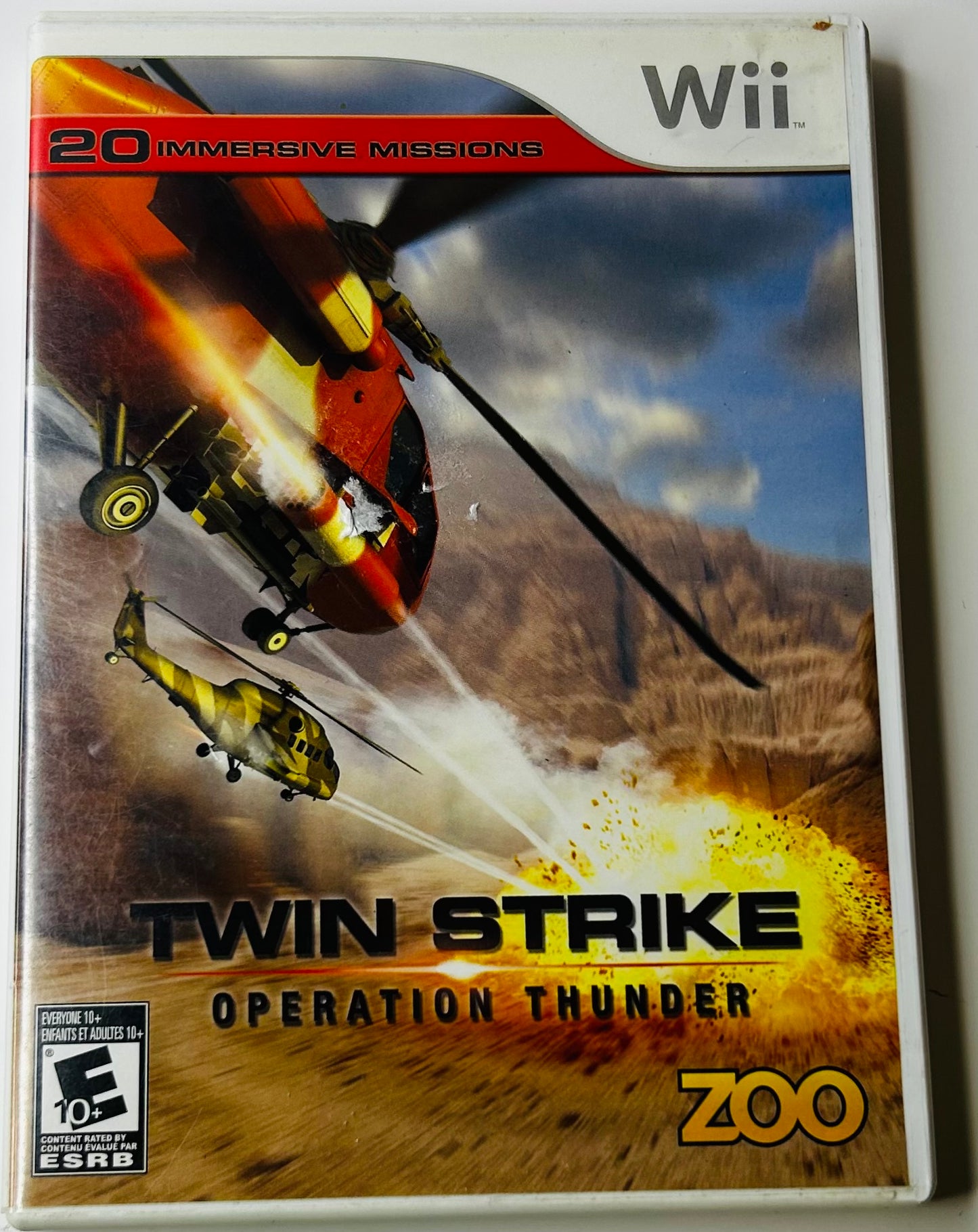 Twin Strike: Operation Thunder — Nintendo Wii | Oxygen Games, Helicopter Combat Shooter