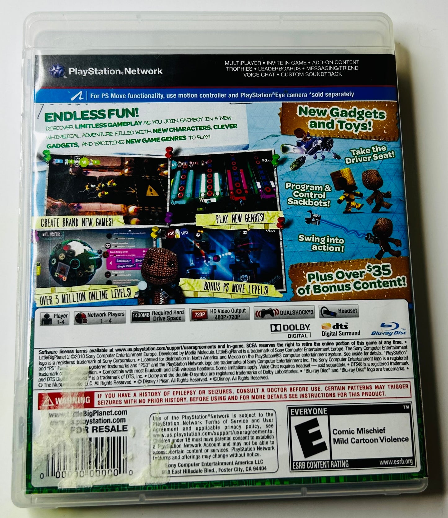 LittleBigPlanet 2 Special Edition CIB - PS3 (Media Molecule, 2011)