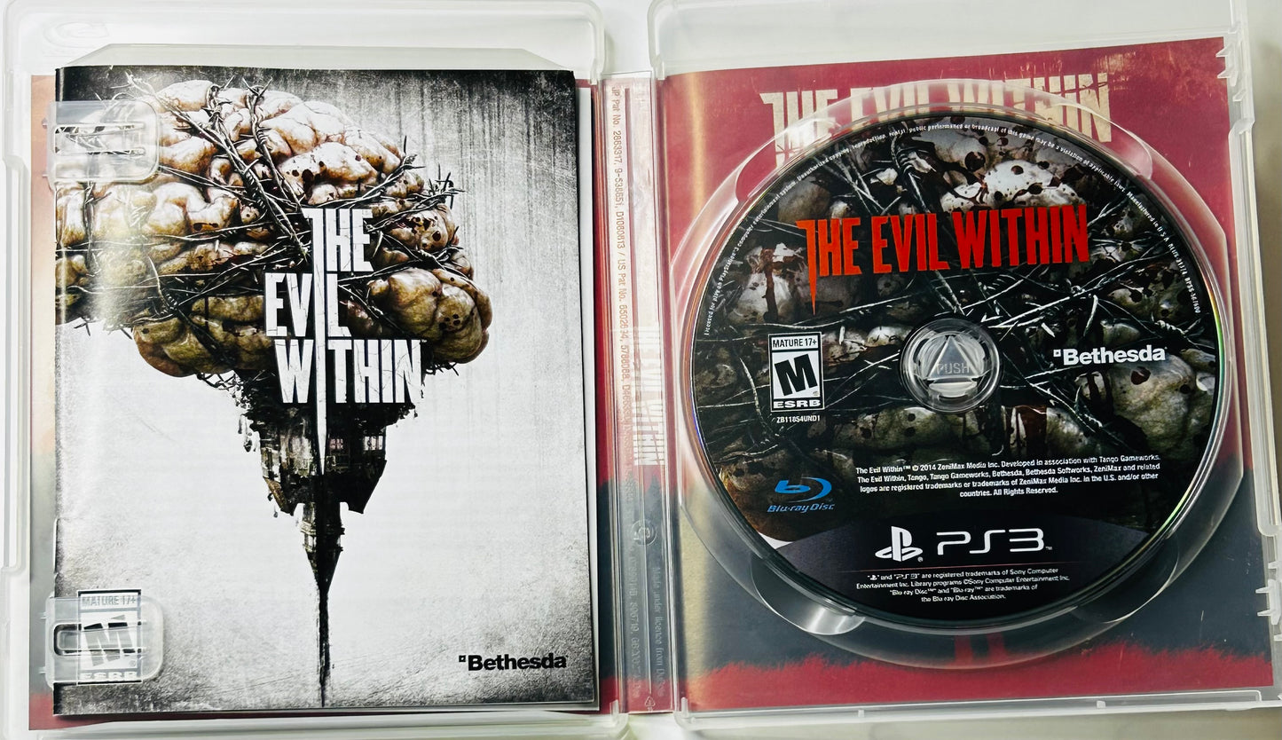 The Evil Within CIB w/ Slipcover - PS3 (Tango Gameworks, Shinji Mikami, 2014)