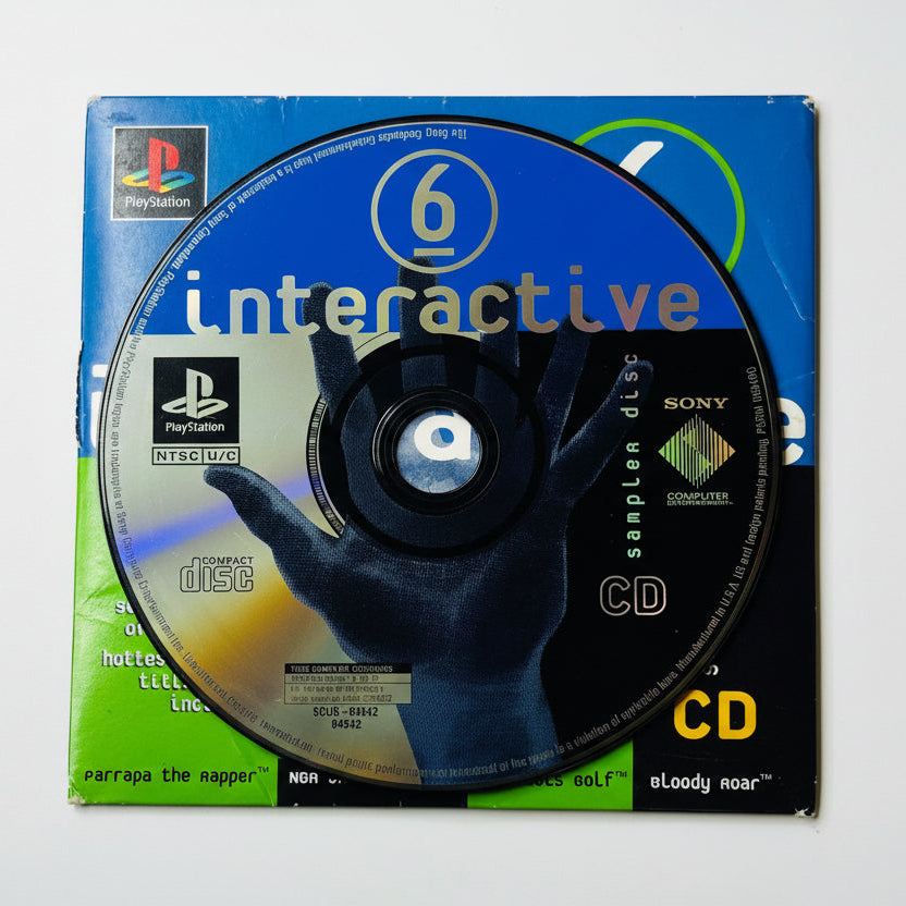 Interactive CD Sampler Disk Vol. 6 - PlayStation PS1 - Complete with Case