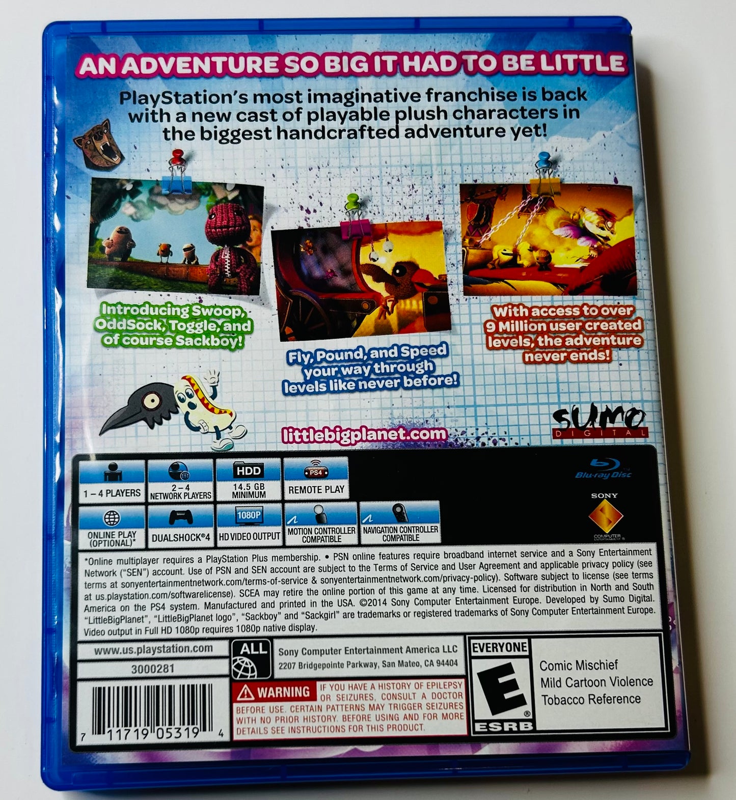 LittleBigPlanet 3 - PS4 (Sony Interactive Entertainment, 2014)