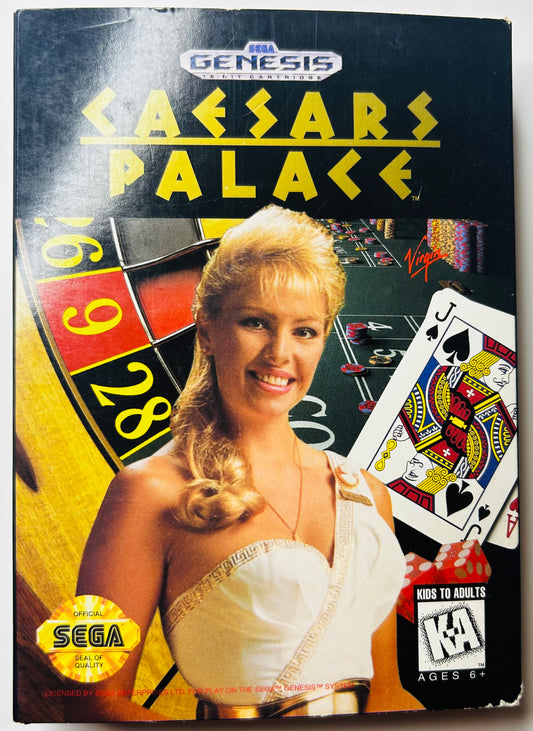 Caesars Palace - Sega Genesis - Virgin Interactive - Complete in Box