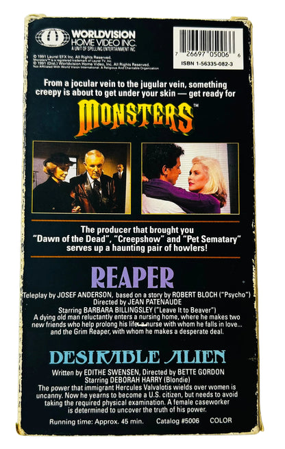 Monsters: Reaper/Desirable Alien VHS - Sci-Fi Horror Double Feature