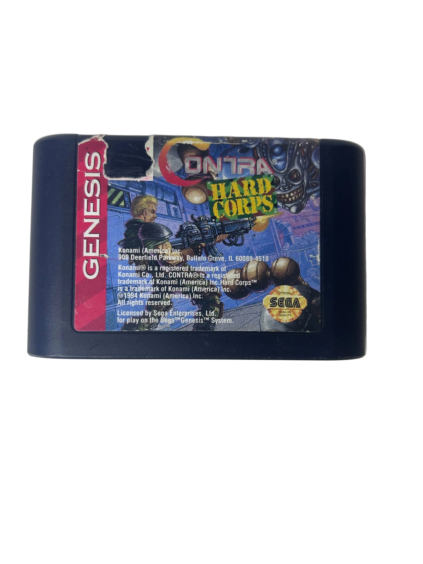 Contra: Hard Corps — Sega Genesis Cartridge | Konami (1994)