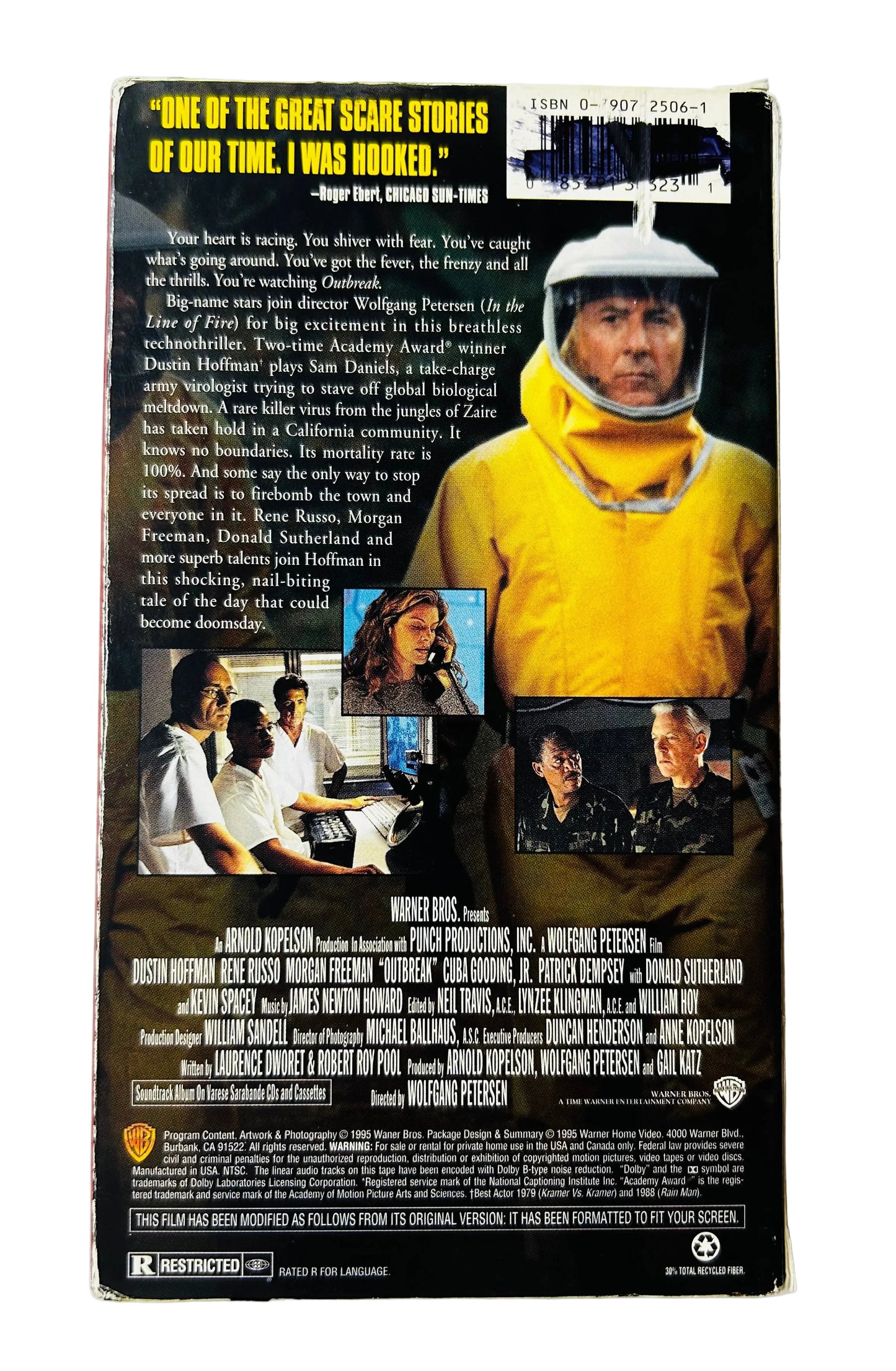 Outbreak (Directed by Wolfgang Petersen, Starring Dustin Hoffman) - VHS