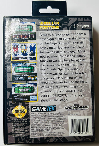 Wheel of Fortune - Sega Genesis - GameTek