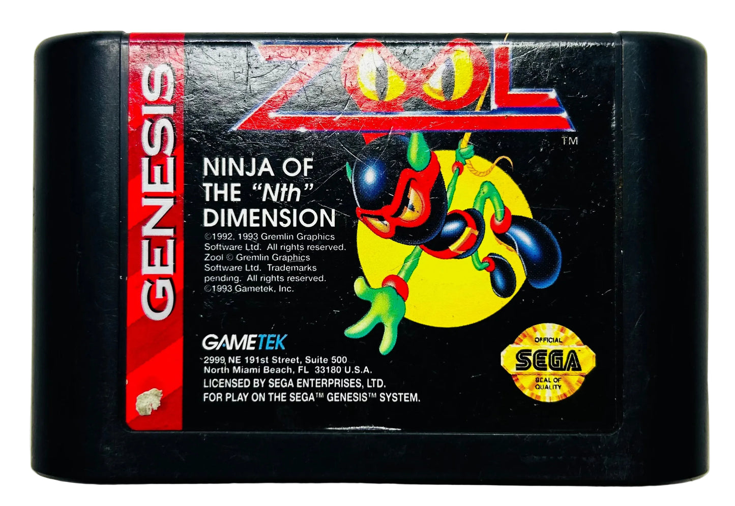 Zool: Ninja of the "Nth" Dimension - Sega Genesis - Gametek