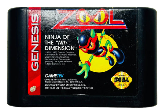 Zool: Ninja of the "Nth" Dimension - Sega Genesis - Gametek
