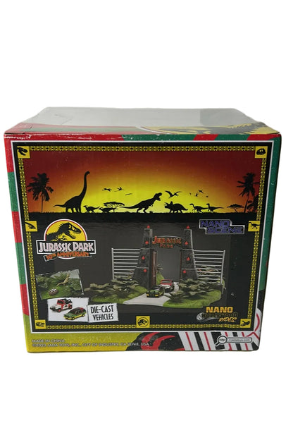 Jada Toys Nano Scene - Jurassic Park 30th Anniversary Die-Cast Playset, New Sealed