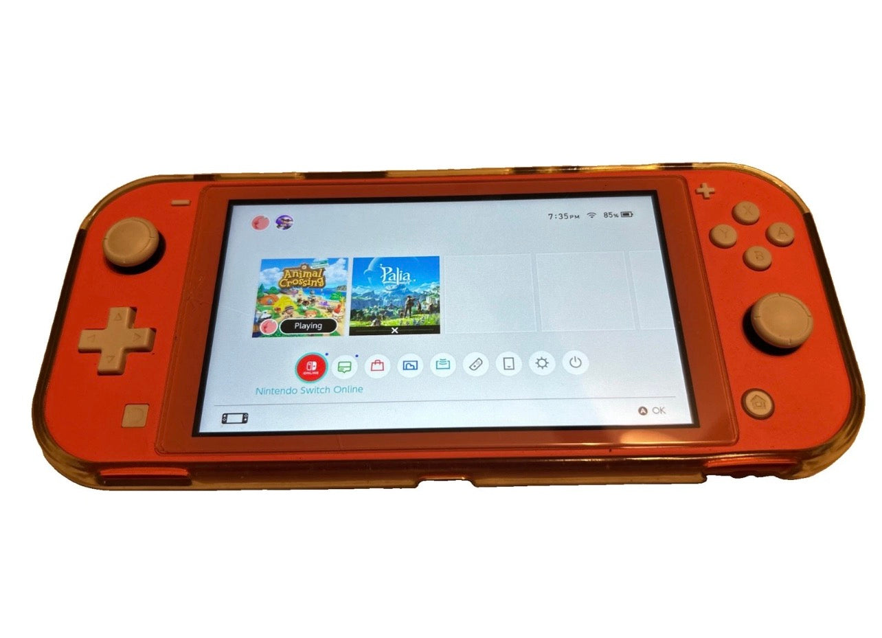 Nintendo Switch Lite - Coral - Handheld Gaming Console with Protective Case