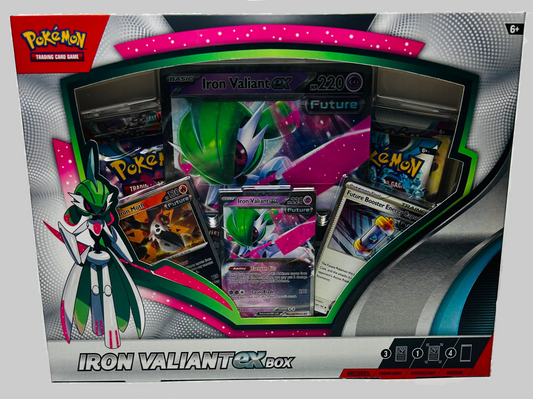 Iron Valiant-ex Box - Pokémon TCG - Factory Sealed