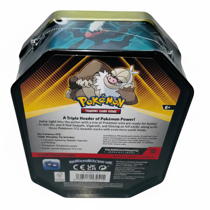 Slaking Triple Whammy Booster Tin - Pokémon TCG - Factory Sealed