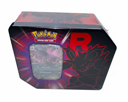 Team Rocket's Nidoking Booster Tin - Pokémon TCG - Factory Sealed