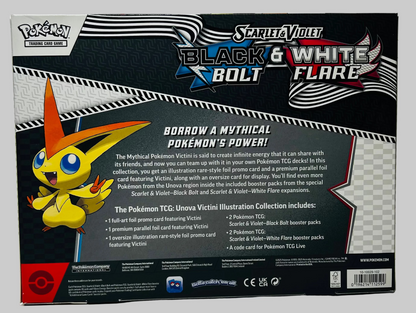 Victini Illustration Collection - Black Bolt & White Flare - Pokémon TCG - Factory Sealed