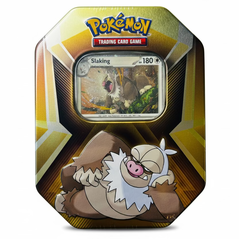 Slaking Triple Whammy Booster Tin - Pokémon TCG - Factory Sealed