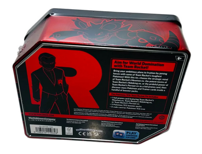 Team Rocket's Mewtwo Booster Tin - Pokémon TCG - Factory Sealed