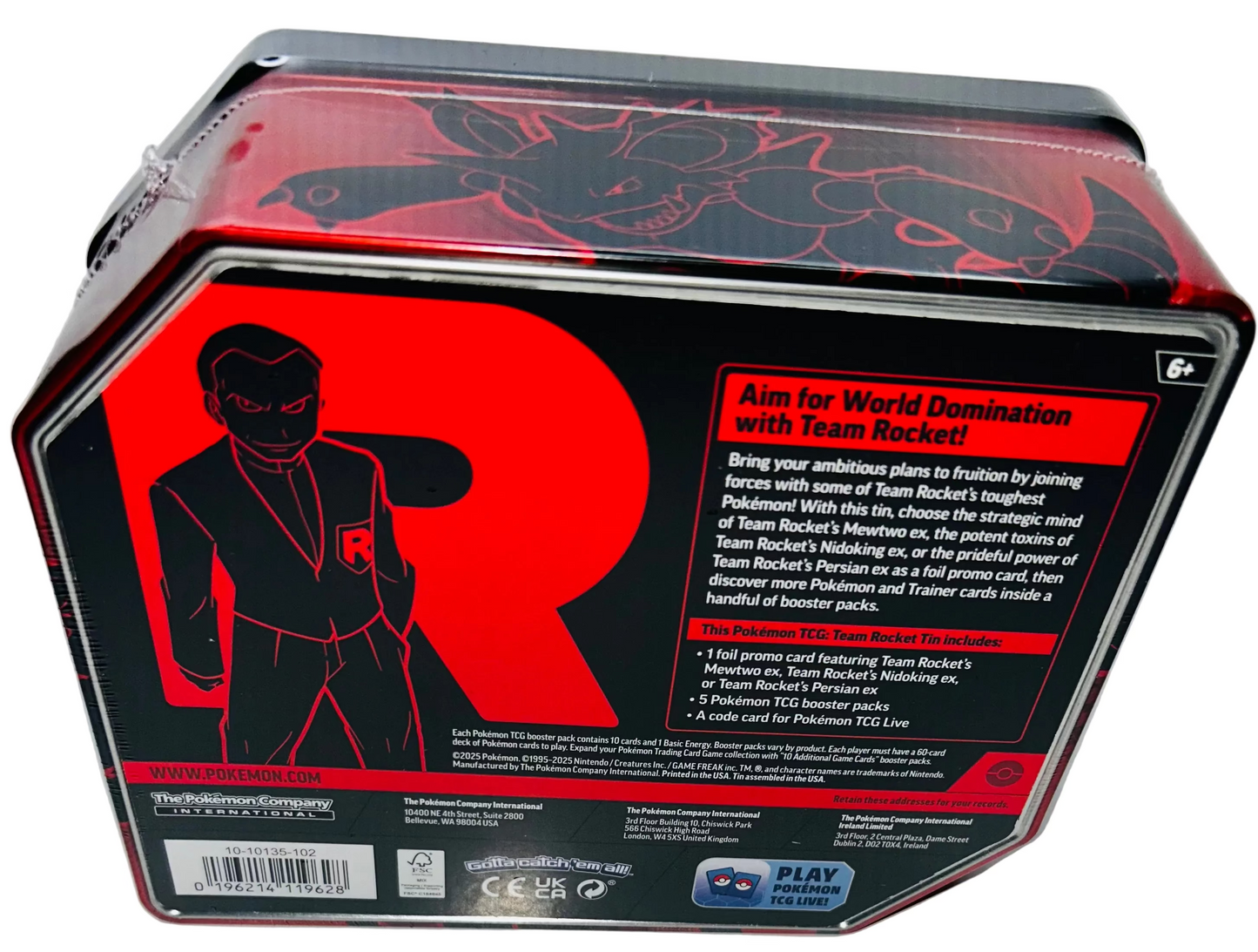 Team Rocket's Persian Booster Tin - Pokémon TCG - Factory Sealed
