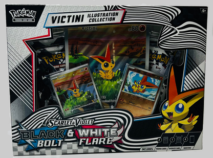 Victini Illustration Collection - Black Bolt & White Flare - Pokémon TCG - Factory Sealed