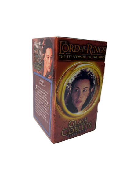 Lord of the Rings Glass Goblets Collection - Complete Set of 4 (Fellowship of the Ring, New Line Cinema)