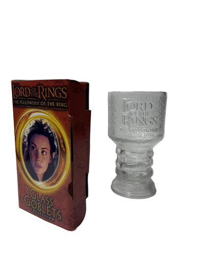 Lord of the Rings Glass Goblets Collection - Complete Set of 4 (Fellowship of the Ring, New Line Cinema)