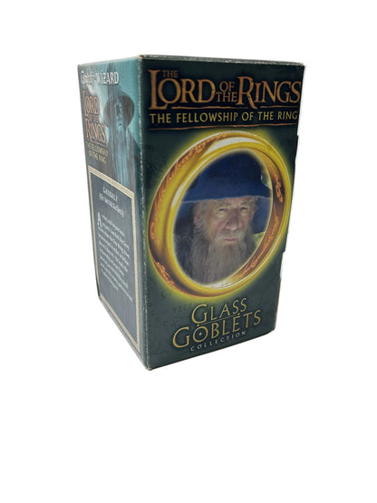 Lord of the Rings Glass Goblets Collection - Complete Set of 4 (Fellowship of the Ring, New Line Cinema)